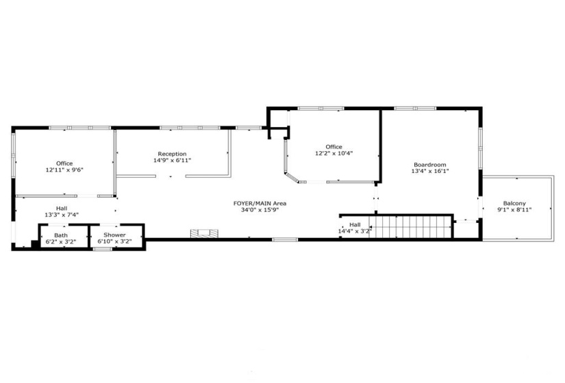 Floor plan.  Ask for pdf copy from listing agent