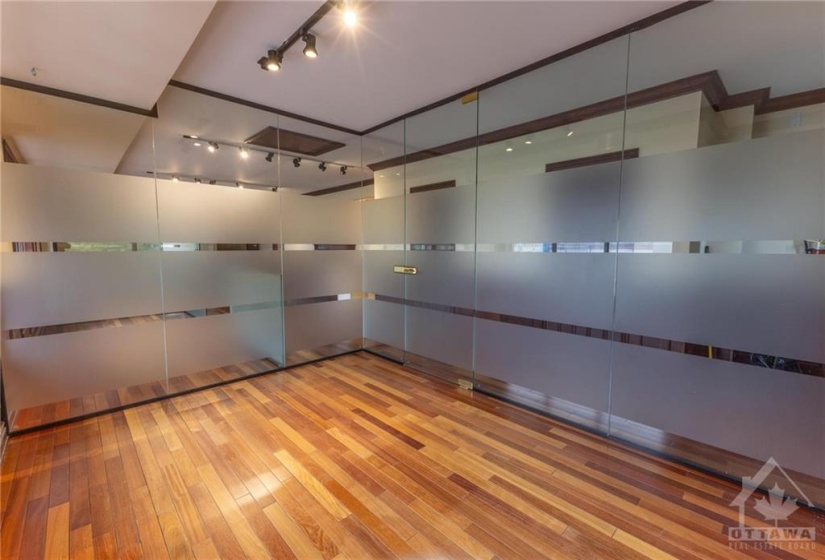 Glass Wall Enclosed Office