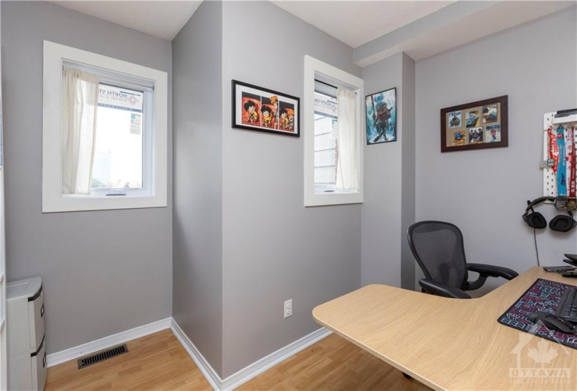 The 2nd floor office makes working from home a breeze!