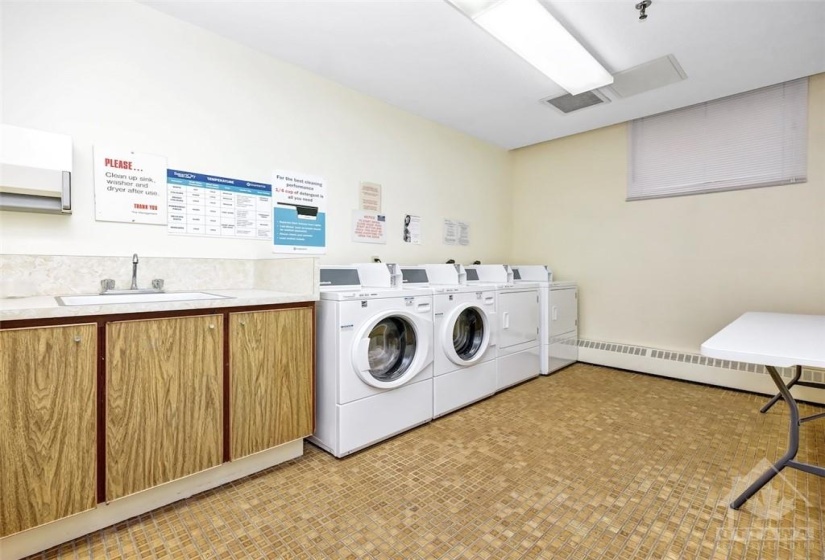 Central laundry room