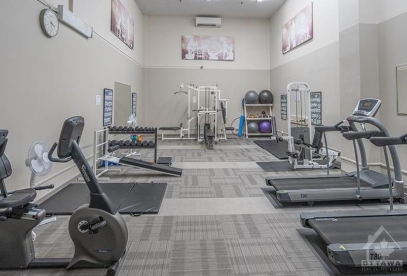 Plenty of room for your daily work out.