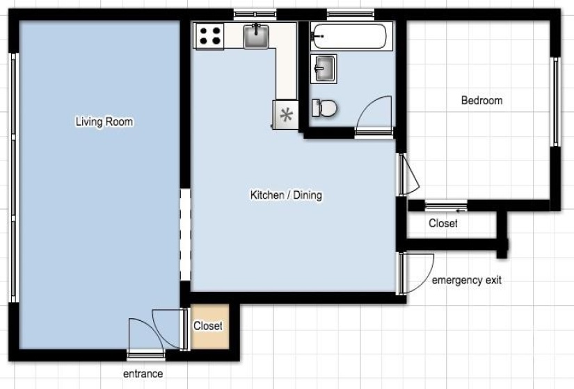 Apartment 1 floor plan