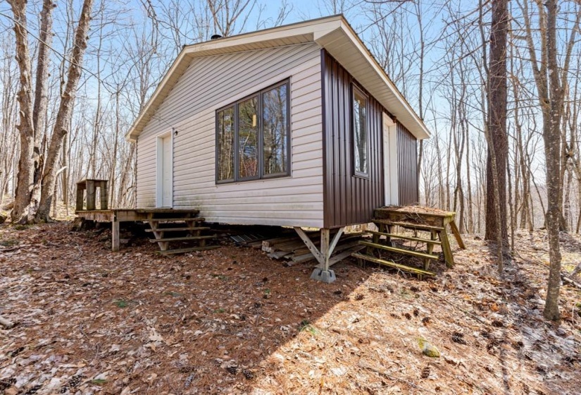 Tucked away, up on a hill is the Bunkie - with spectacular views