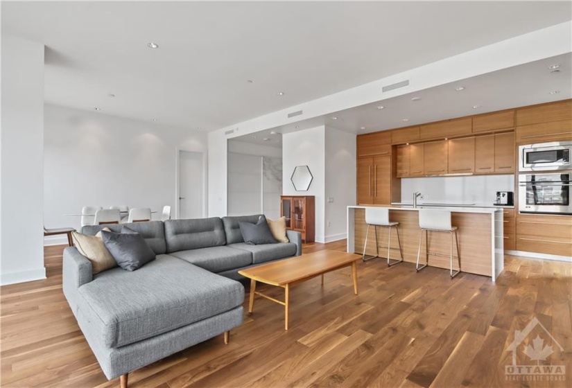 Gorgeous Walnut Flooring.