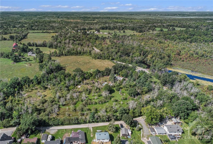 Aerial photo of lot