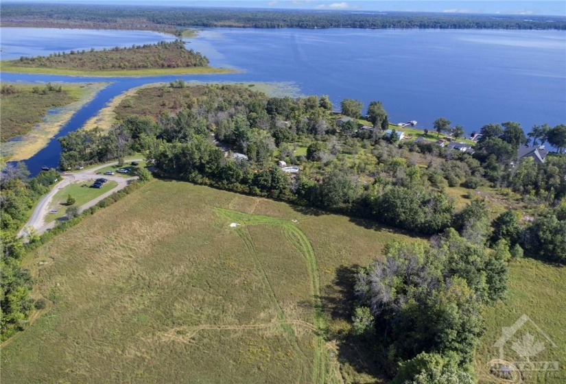 Aerial photo of lot