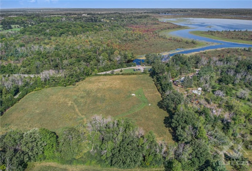 Aerial photo of lot