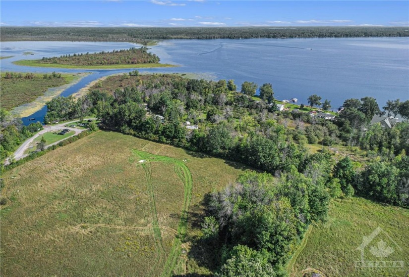 Aerial photo of lot