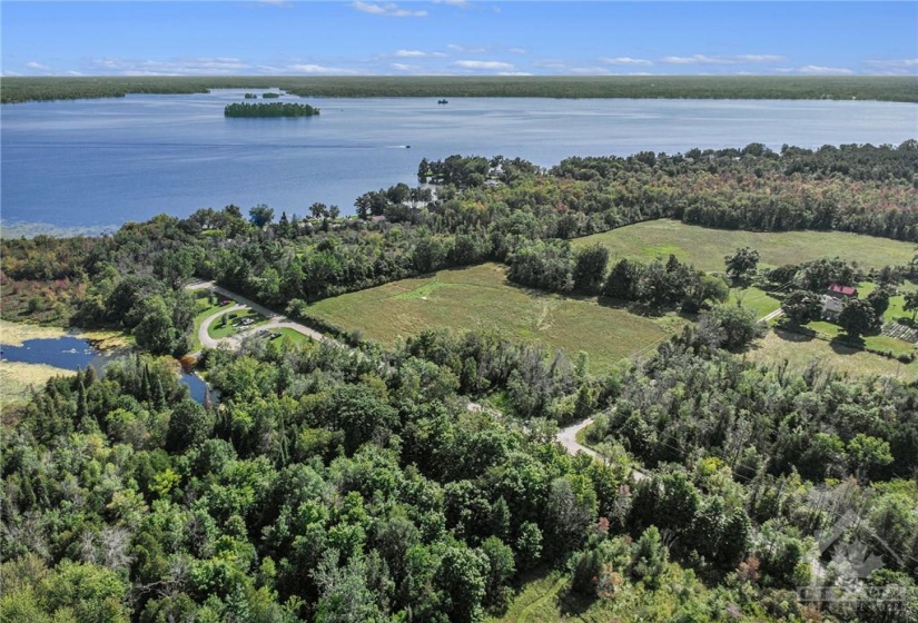 Aerial photo of lot