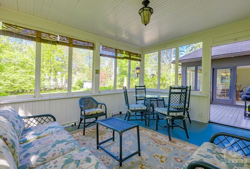 Screened in 3-season porch.