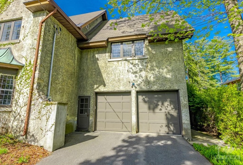 Double car garage with inside entry.