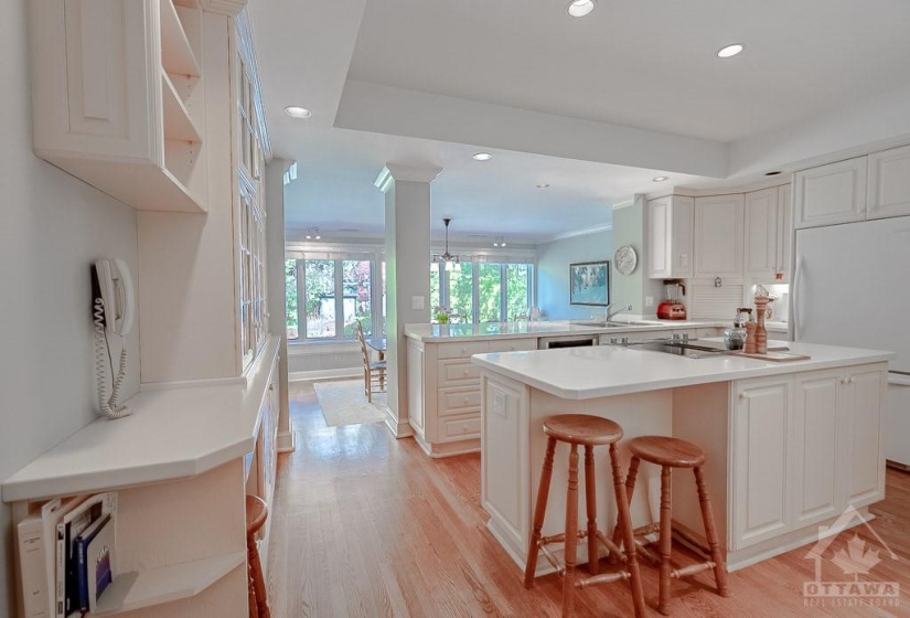 Bright and spacious kitchen.