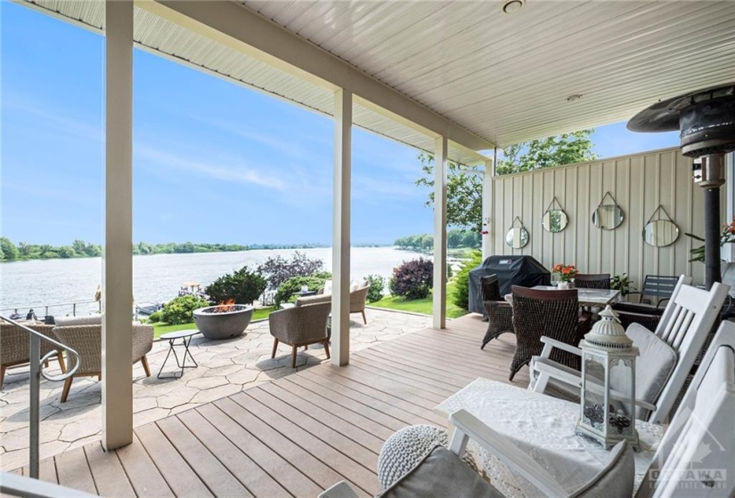 Patio area off main house. Roof is insulated so area could be converted to liveable space.