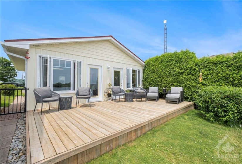 Deck off the secondary residence.