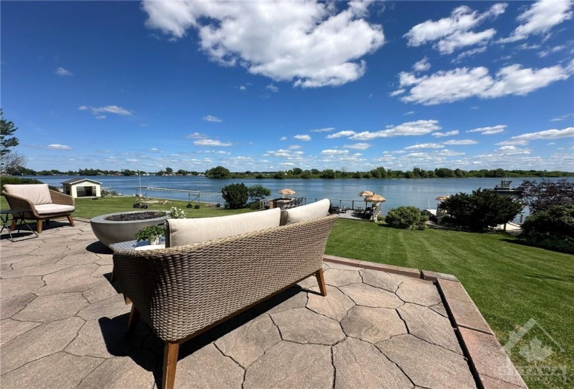 Patio off of primary residence.