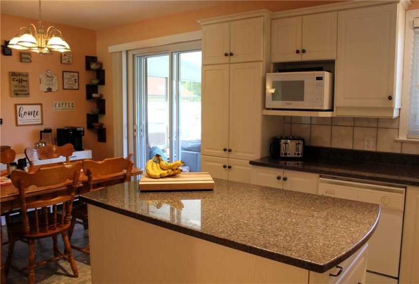 Kitchen with patio doors