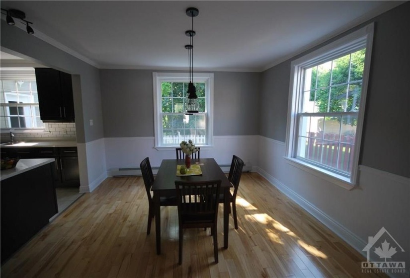 Dinning room just off the kitchen