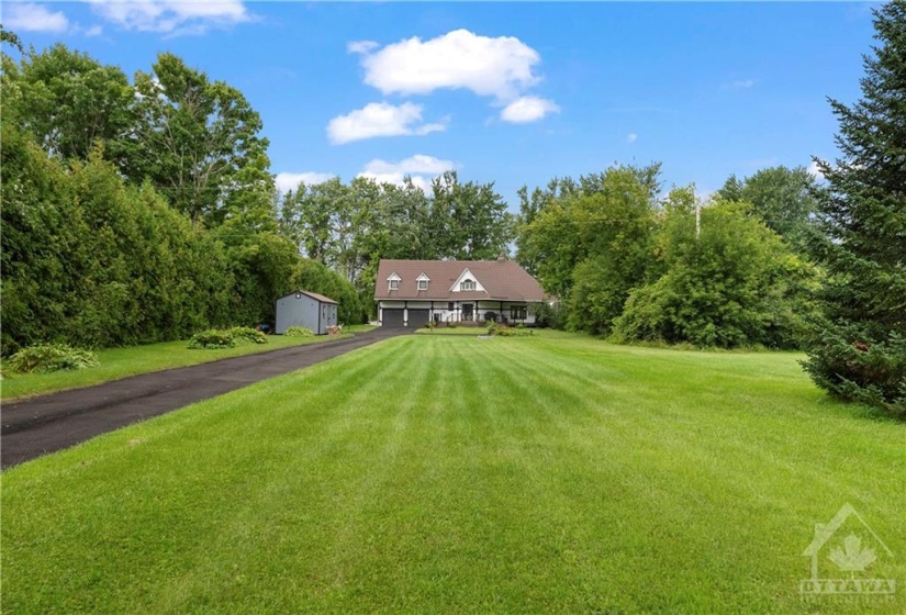 Beautiful and spacious front lawn  situated at the end of  the road