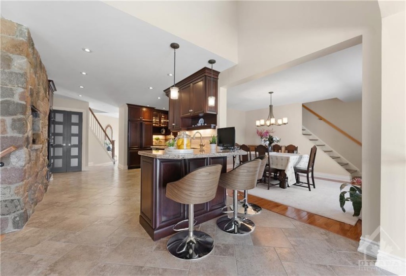 Look how spacious this kitchen is... the formal dining room is just behind the kitchen.