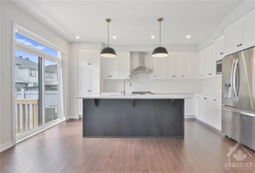 Kitchen and eating area