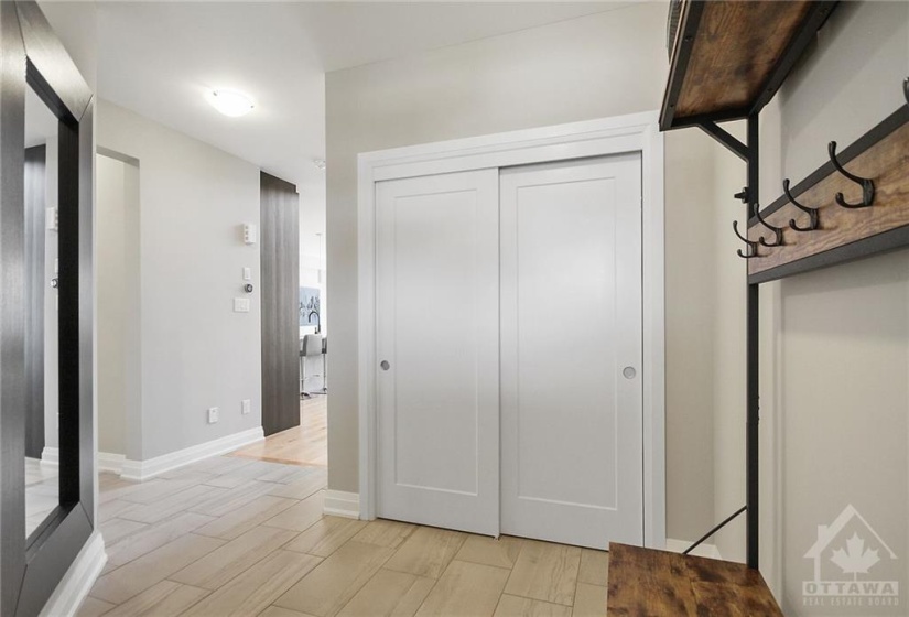 Large Foyer with double closet