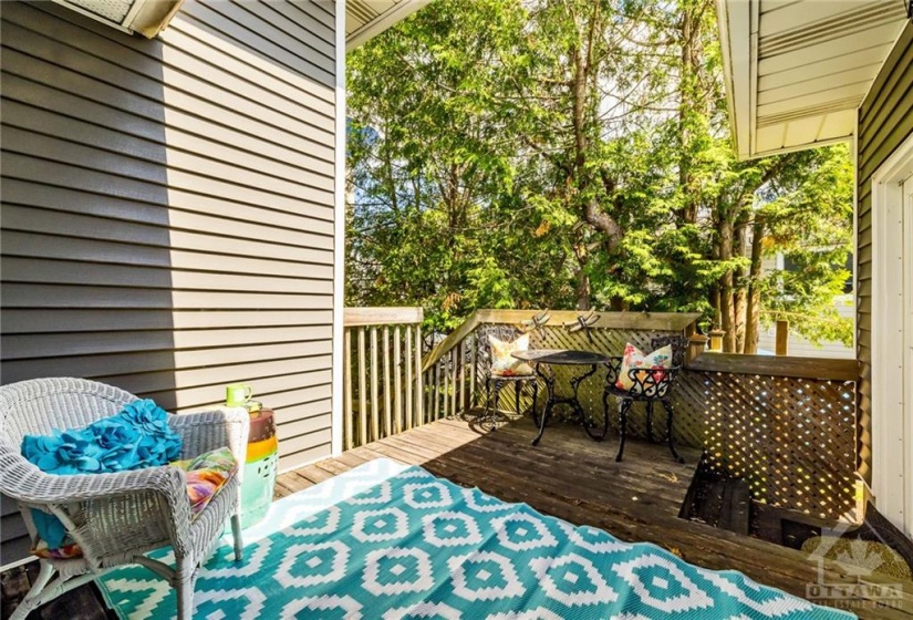 Side Deck leading to garage