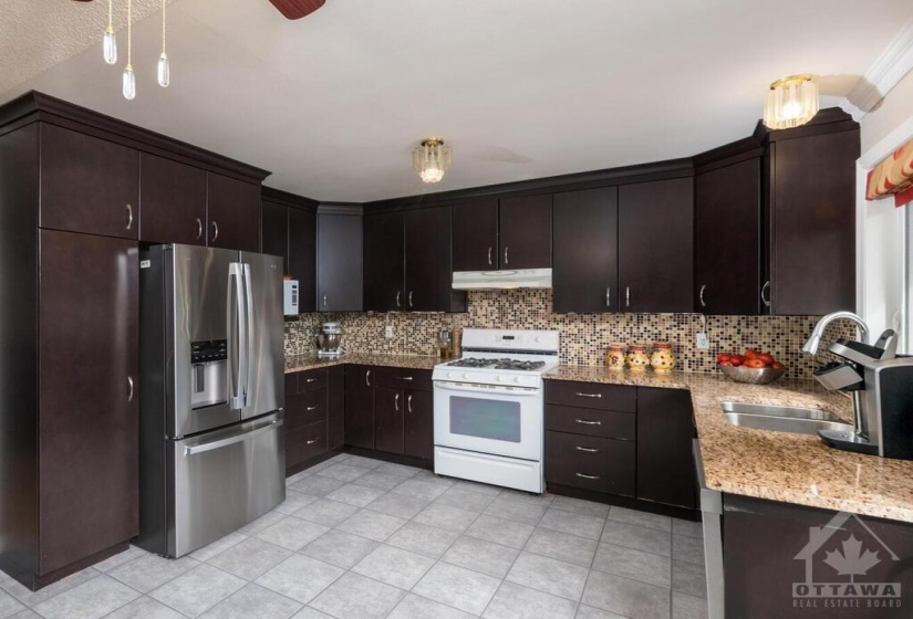 Kitchen with S/S Fridge & Dishwasher