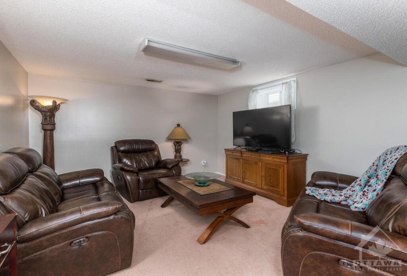 Family Room in Basement