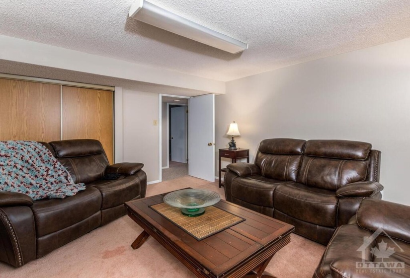 Family Room in Basement