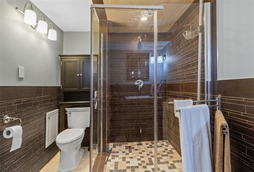 Large walk-in shower