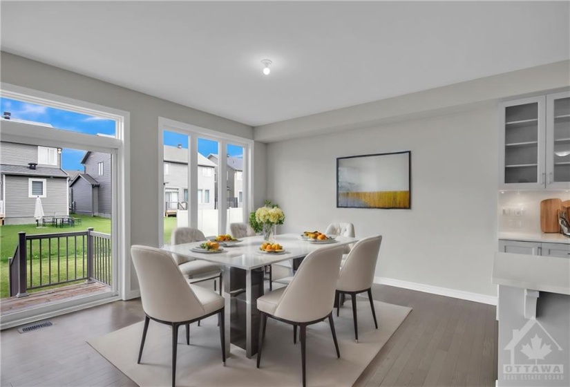 Virtually Staged Dining Room