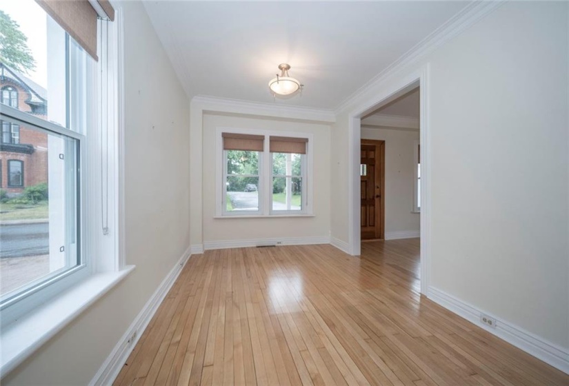 Living Room with entrance to large  front entry