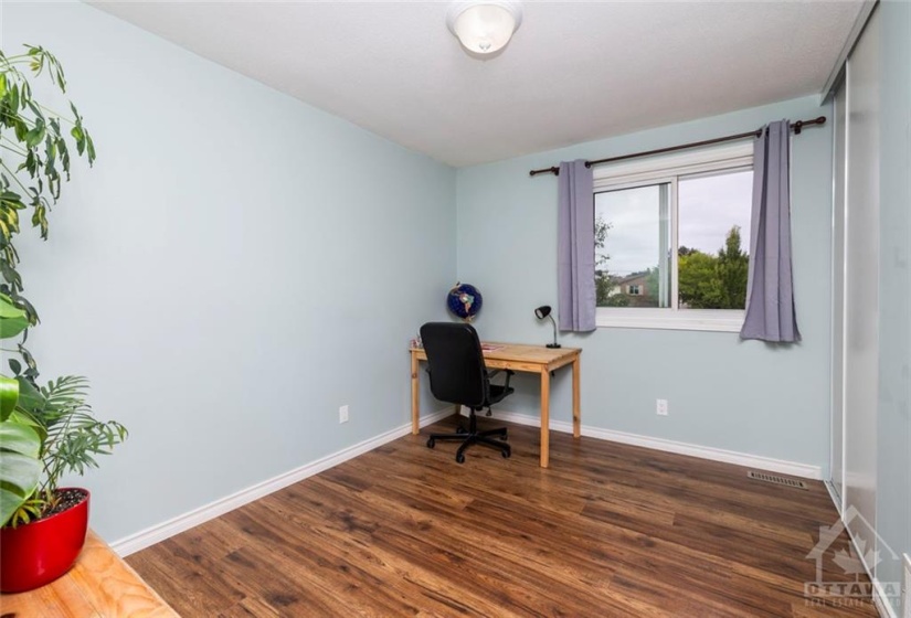 3rd bedroom upstairs, used here as an office space!