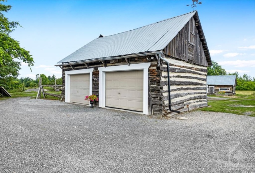 Detached double garage