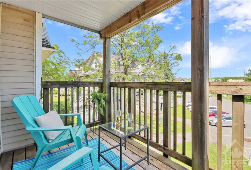 Balcony off of living room