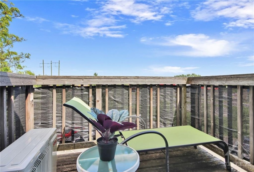 Balcony off of Primary bedroom