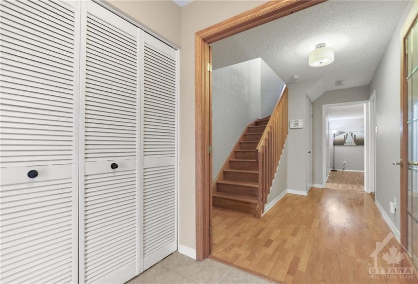 Spacious foyer greets you as you enter this urban home, with large closet. New front door 2017.