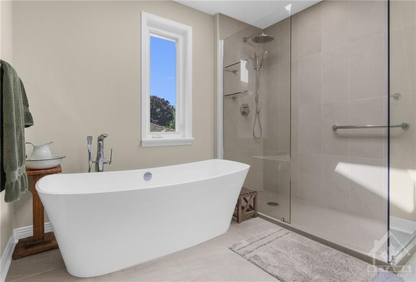 You'll love the on trend, luxury ensuite bathroom renovated in 2020.