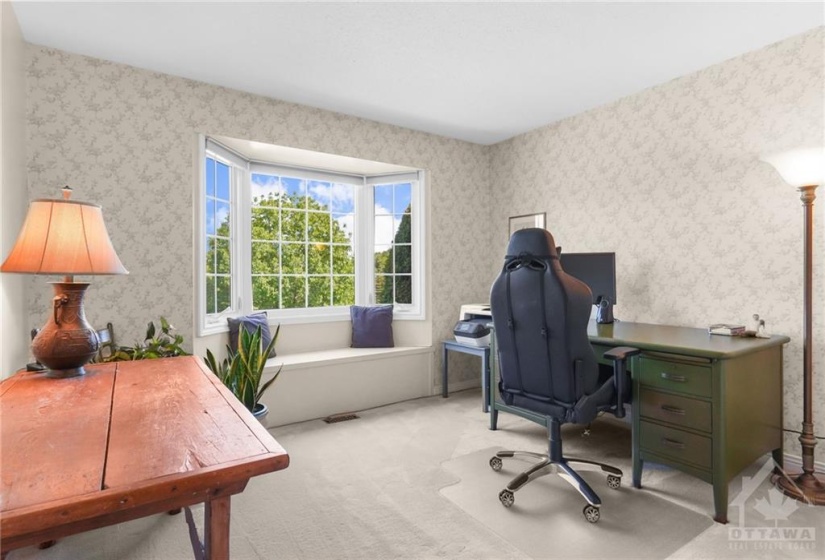 The 5th bedroom is ideal as another home office.