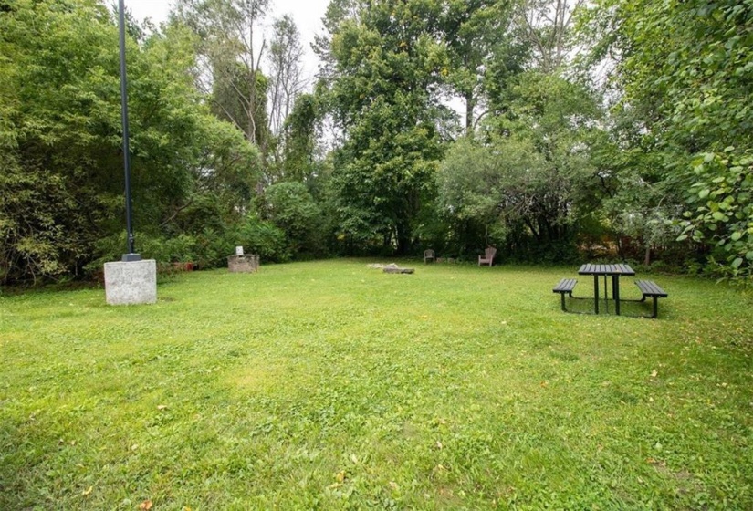 Backyard picnic area