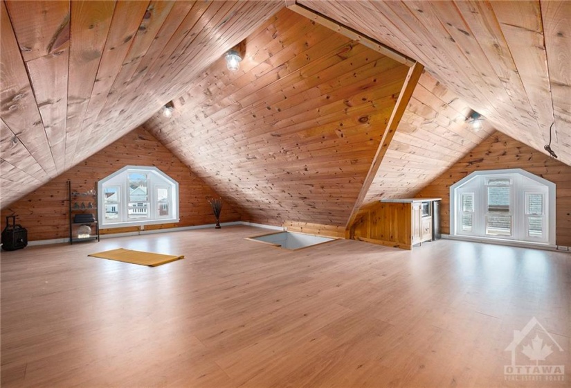 Fully Finished Attic Space.