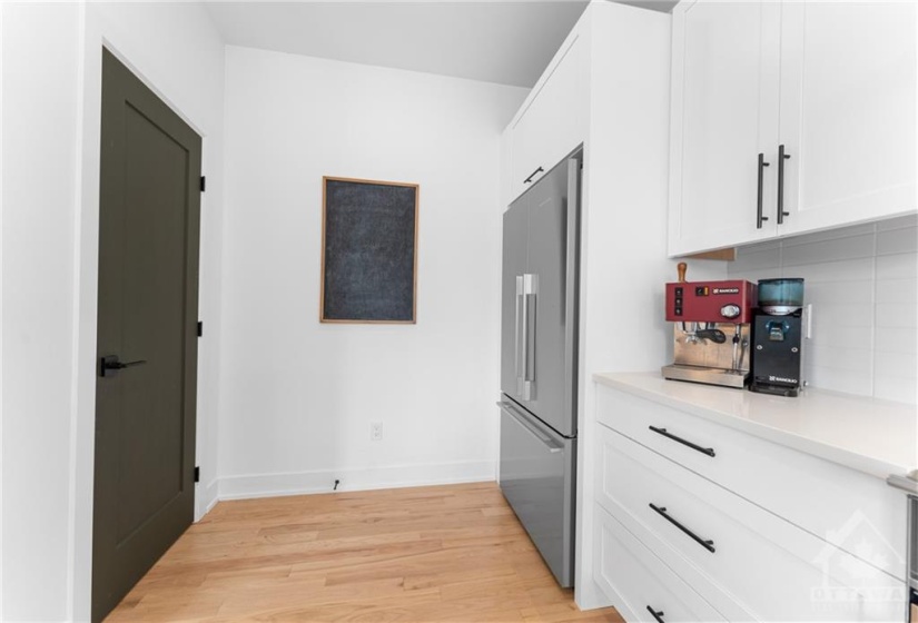 Black Door Leading to the Pantry