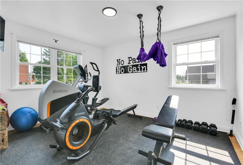 2nd floor bedroom/exercise room