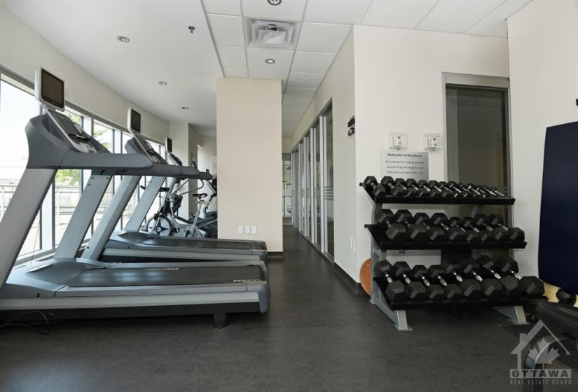 Bright and airy gym