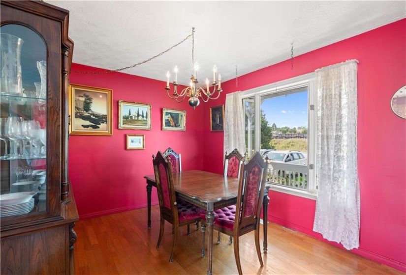 Originally built as a living room but now used as a dining room