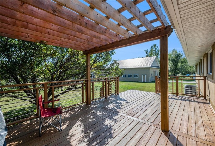 Back deck with Pergola - 10090 French Settlement Rd