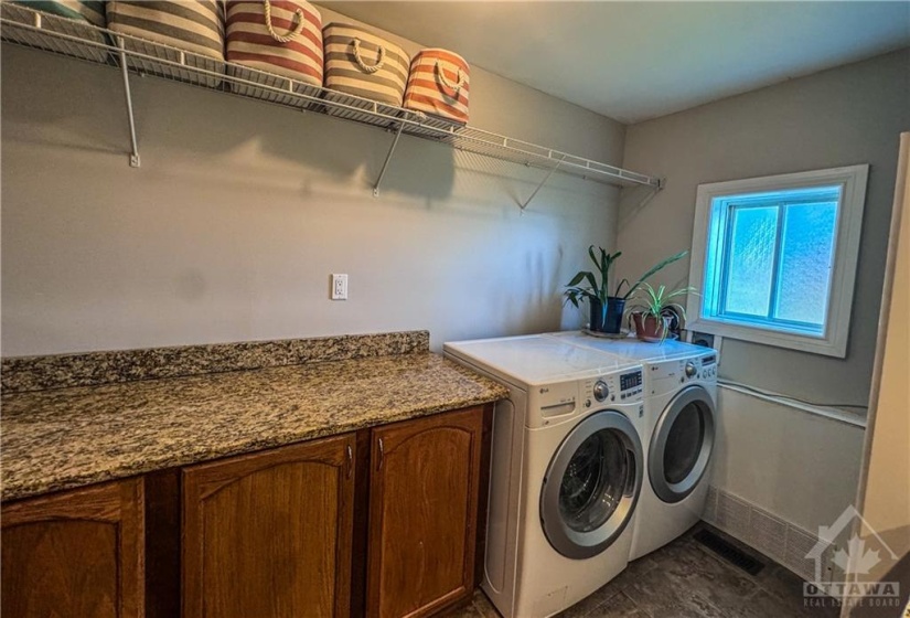 Main floor laundry/half bath.