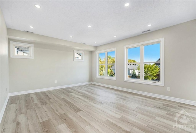 Living Room with extra windows