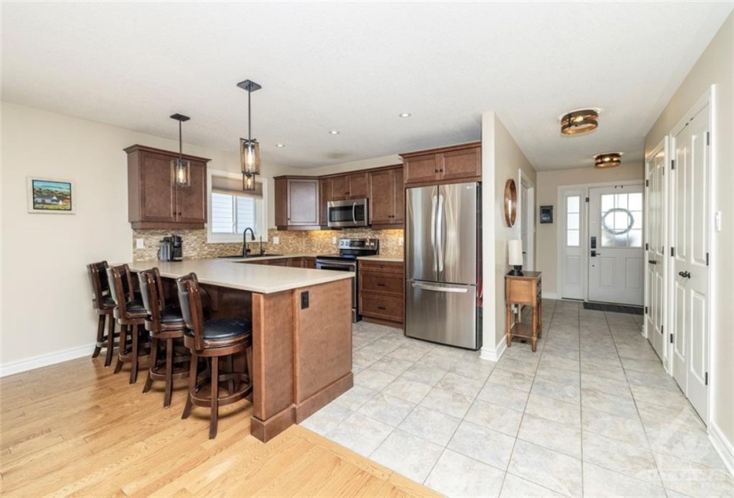 Kitchen to entry way