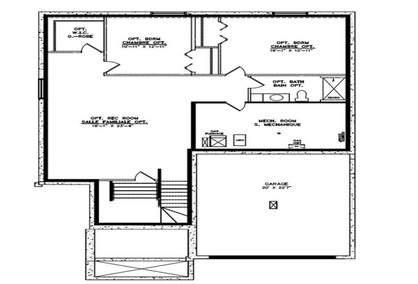 UNFINISHED BASEMENT